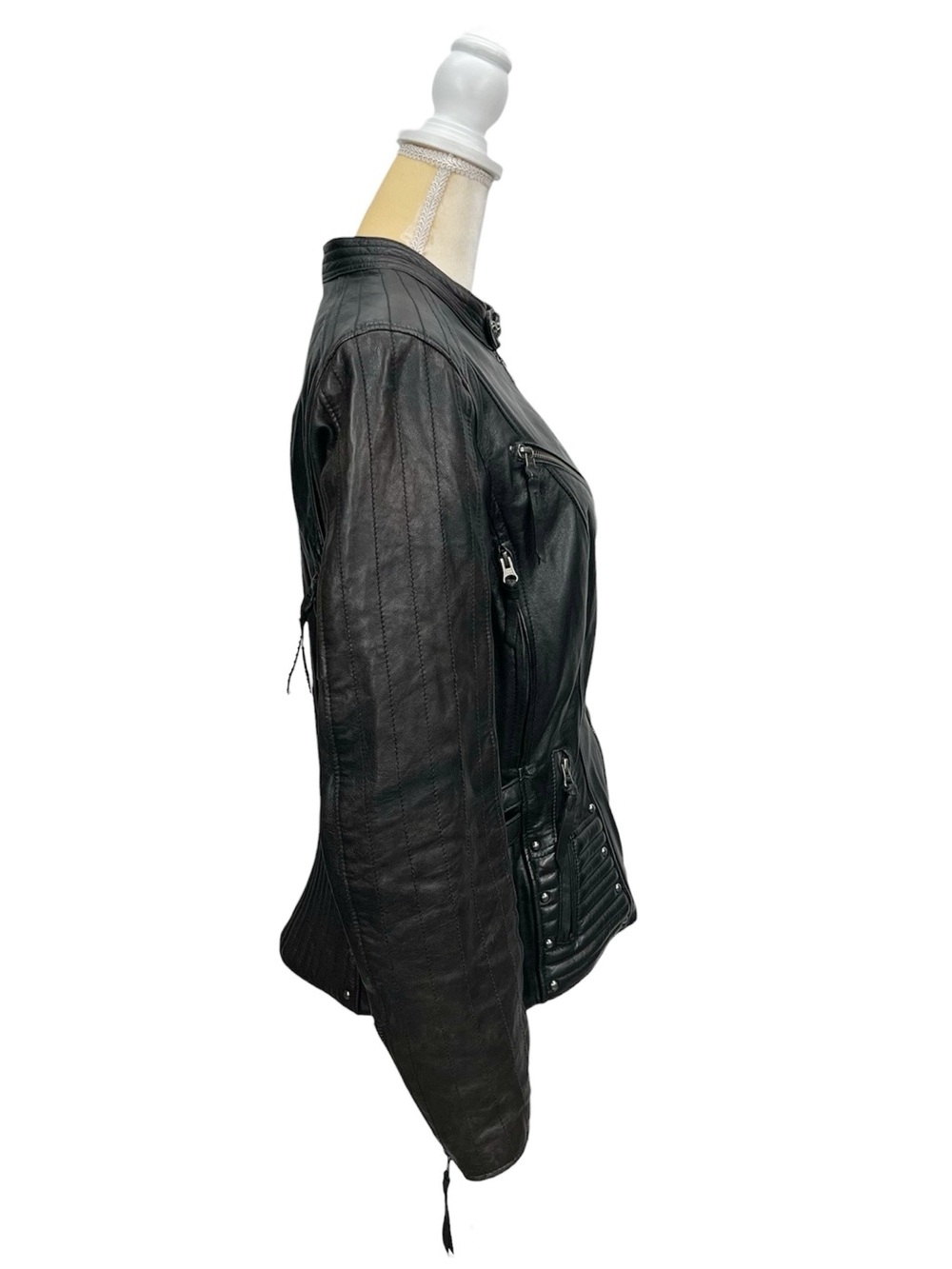 Harley-Davidson Women's Avangelina Sheepskin Leather 3-in1 Jacket Large Black - Picture 8 of 15